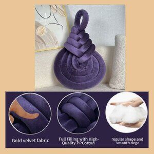 NWT New Design Purple Knot Decorative Accent Throw Pillow Spruce up ur bed/sofa